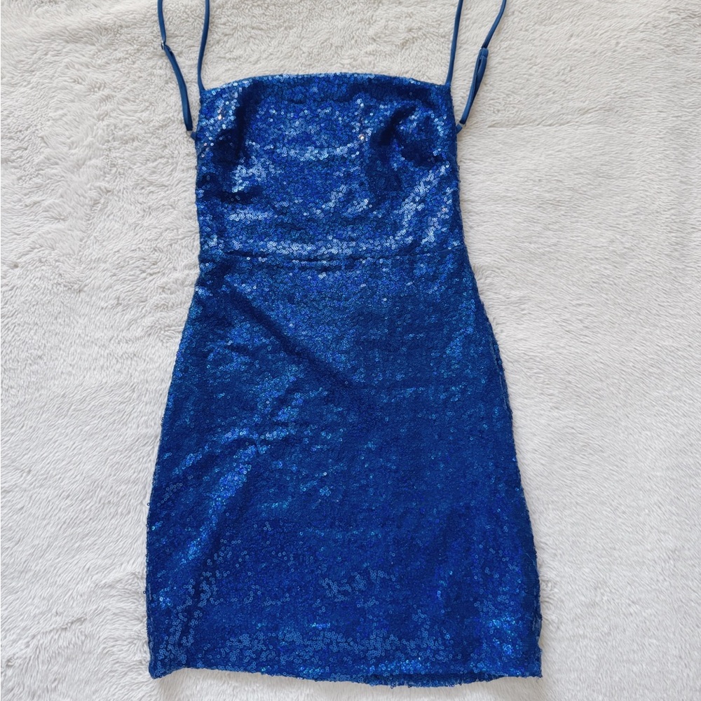 Lucy in the Sky Blue Sequin Dress